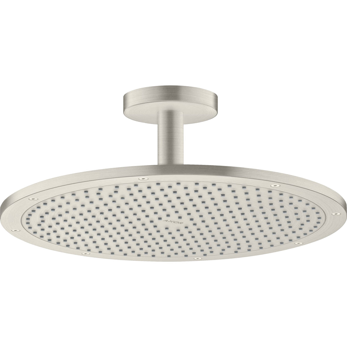 ראש מקלחת  35 סמ POWDERRAIN וזרוע 10 ס“מ מהתקרה    AXOR ShowerSolutions Overhead shower 350 1jet with ceiling connection