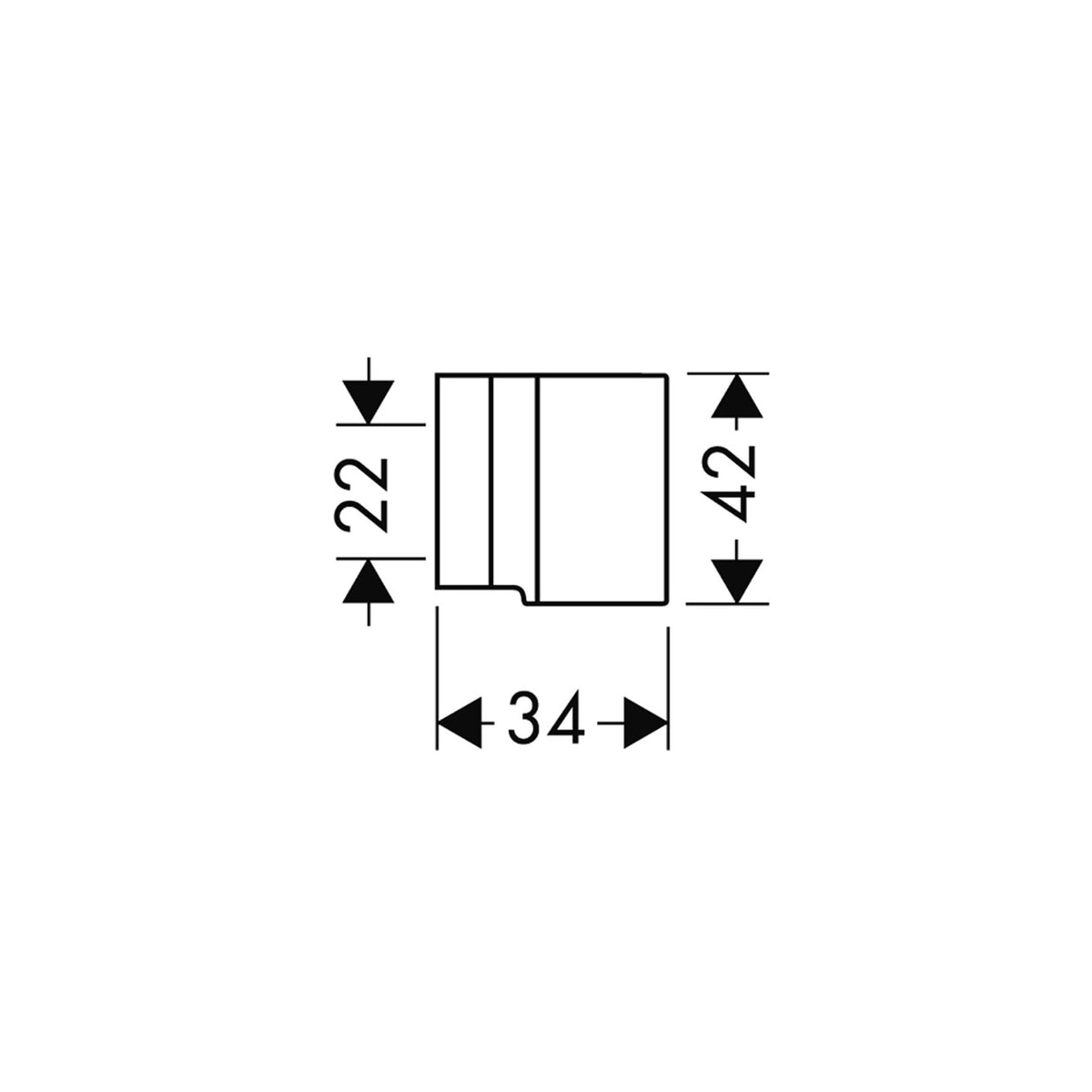 מאחז קיר למזלף אקסור AXOR Starck Shower holder