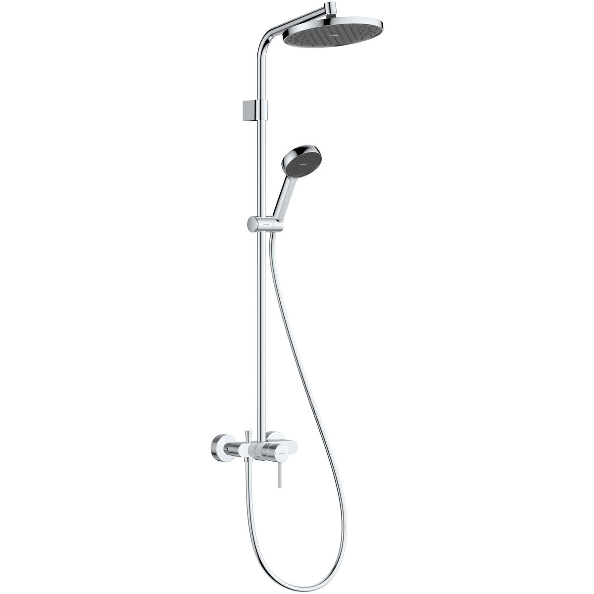 מערכת מקלחת משולבת עם ברז ידית אחת הנס גרואה Hansgrohe Activera S Showerpipe 240 1jet EcoSmart with single lever mixer Varia