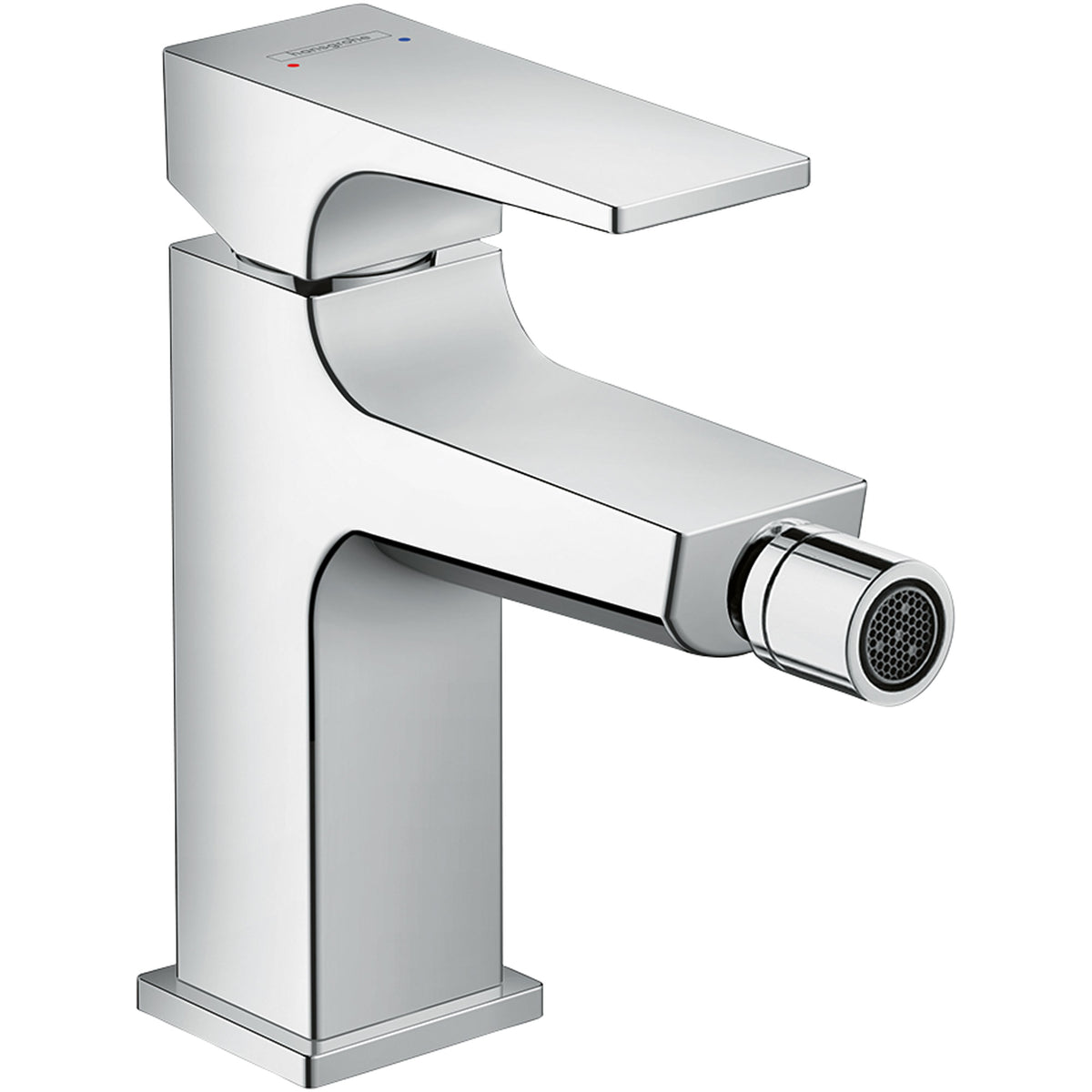 ברז לבידה עם ידית מלאה כולל ונטיל  Metropol Single lever bidet mixer with lever handle and push-open waste set