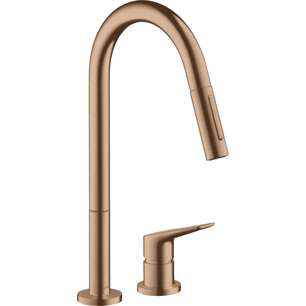 ברז נשלף לכיור מטבח עם שני חורים אקסור AXOR Citterio M 2-hole single lever kitchen mixer 220 with pull-out spray