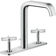 ברז כיור 3 חורים עם מערכת ניקוז אקסור AXOR Citterio E 3-hole basin mixer 170 with plate and pop-up waste set