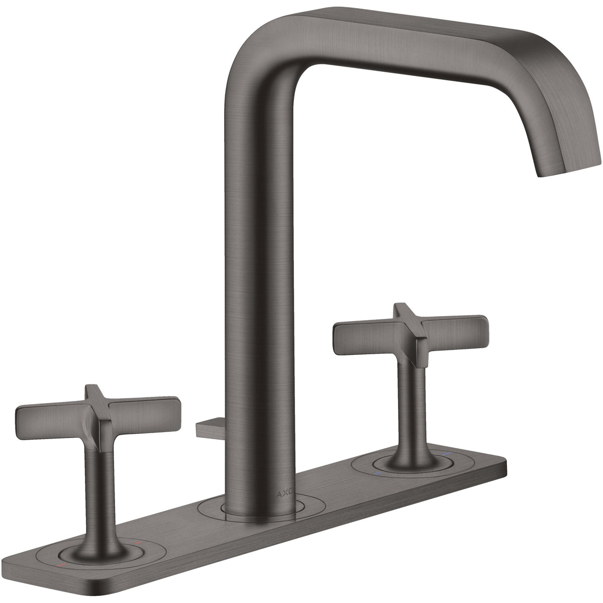 ברז כיור 3 חורים עם מערכת ניקוז אקסור AXOR Citterio E 3-hole basin mixer 170 with plate and pop-up waste set