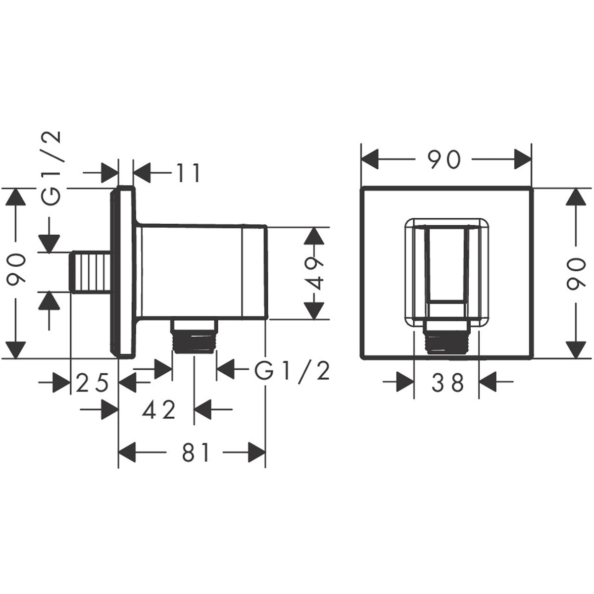 מאחז למזלף יד אקסור AXOR ShowerSolutions Porter unit