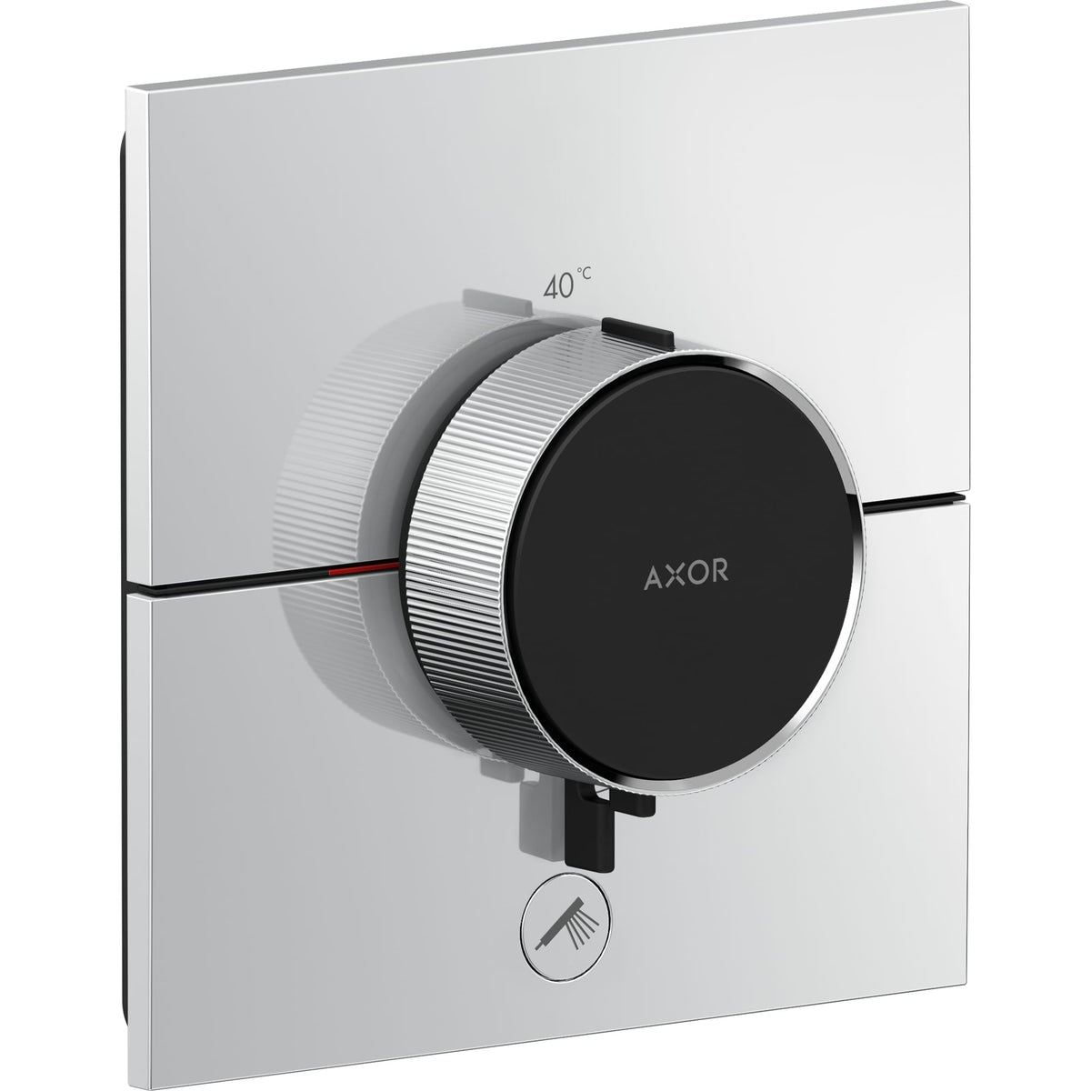 תרמוסטט בלבד  ShowerSelect AXOR IDAXOR ShowerSelect ID Thermostat HighFlow for concealed installation square for 1 function and additional outlet