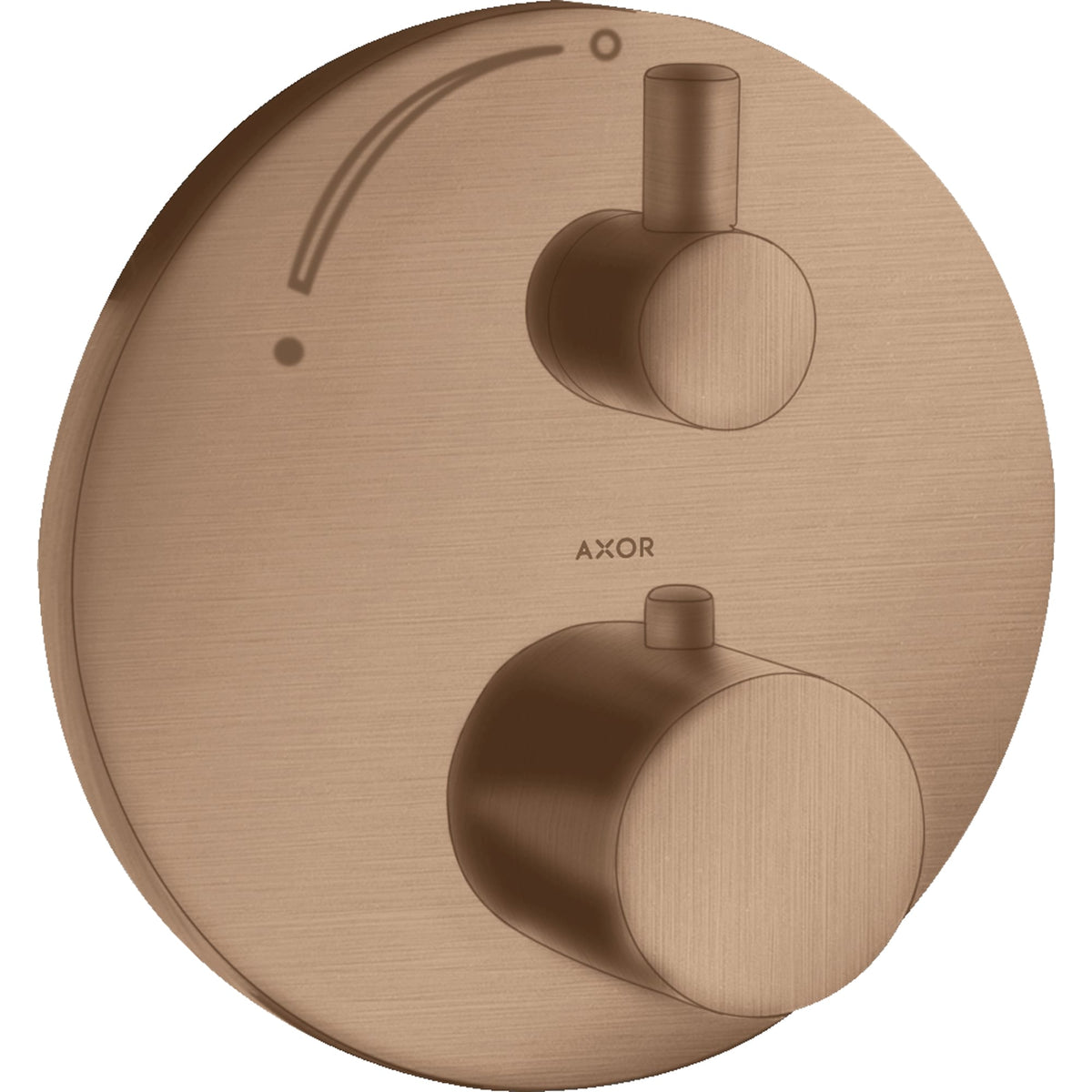 כיסוי חיצוני לתרמוסטט ברז ניתוק 3 דרך AXOR Uno Thermostat for concealed installation with shut-off valve