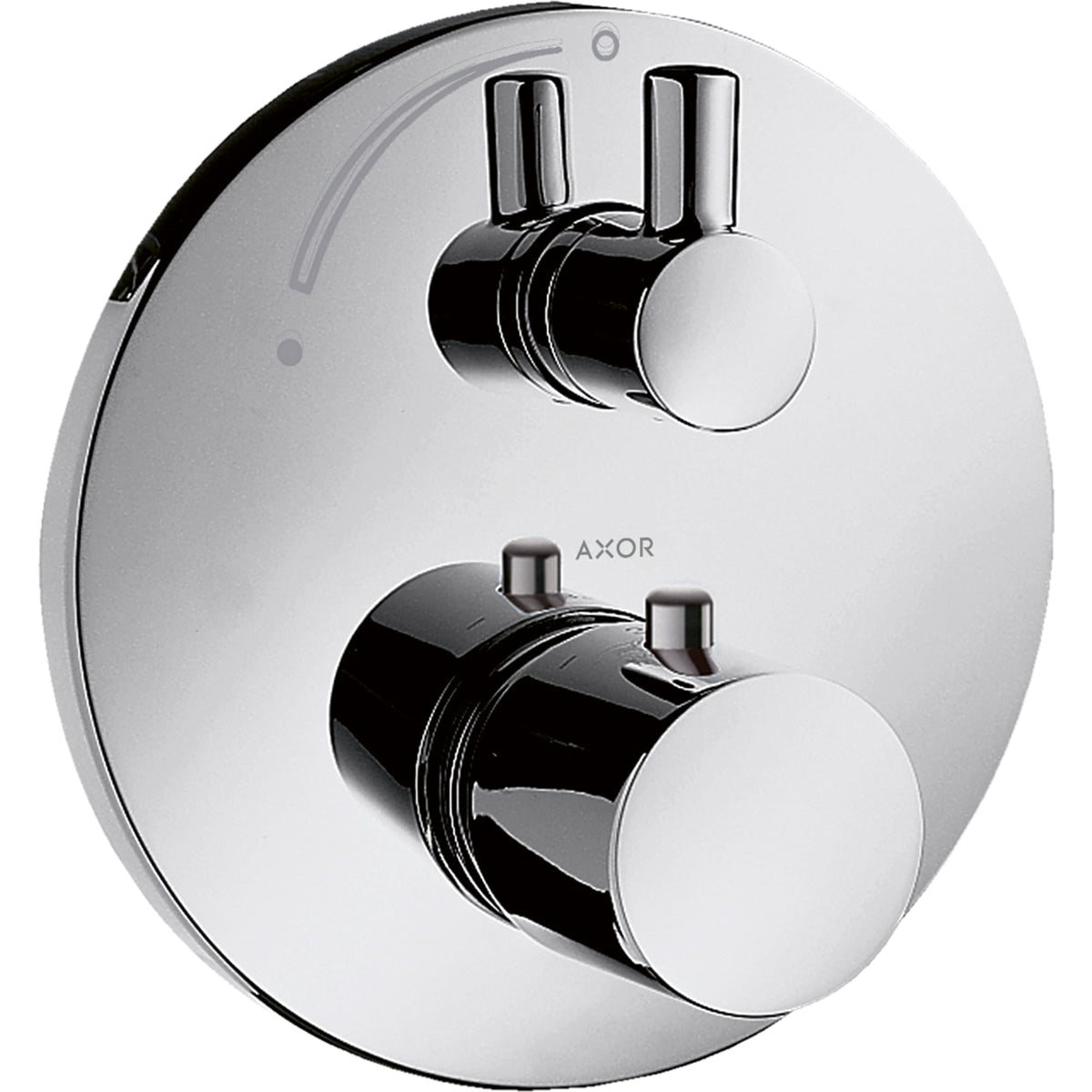 כיסוי חיצוני לתרמוסטט ברז ניתוק 3 דרך AXOR Uno Thermostat for concealed installation with shut-off valve