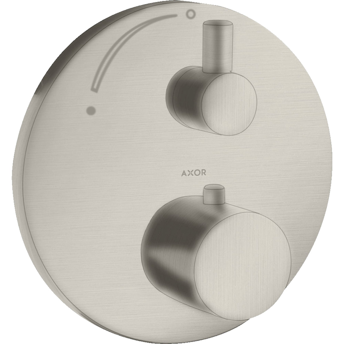 כיסוי חיצוני לתרמוסטט ברז ניתוק 3 דרך AXOR Uno Thermostat for concealed installation with shut-off valve