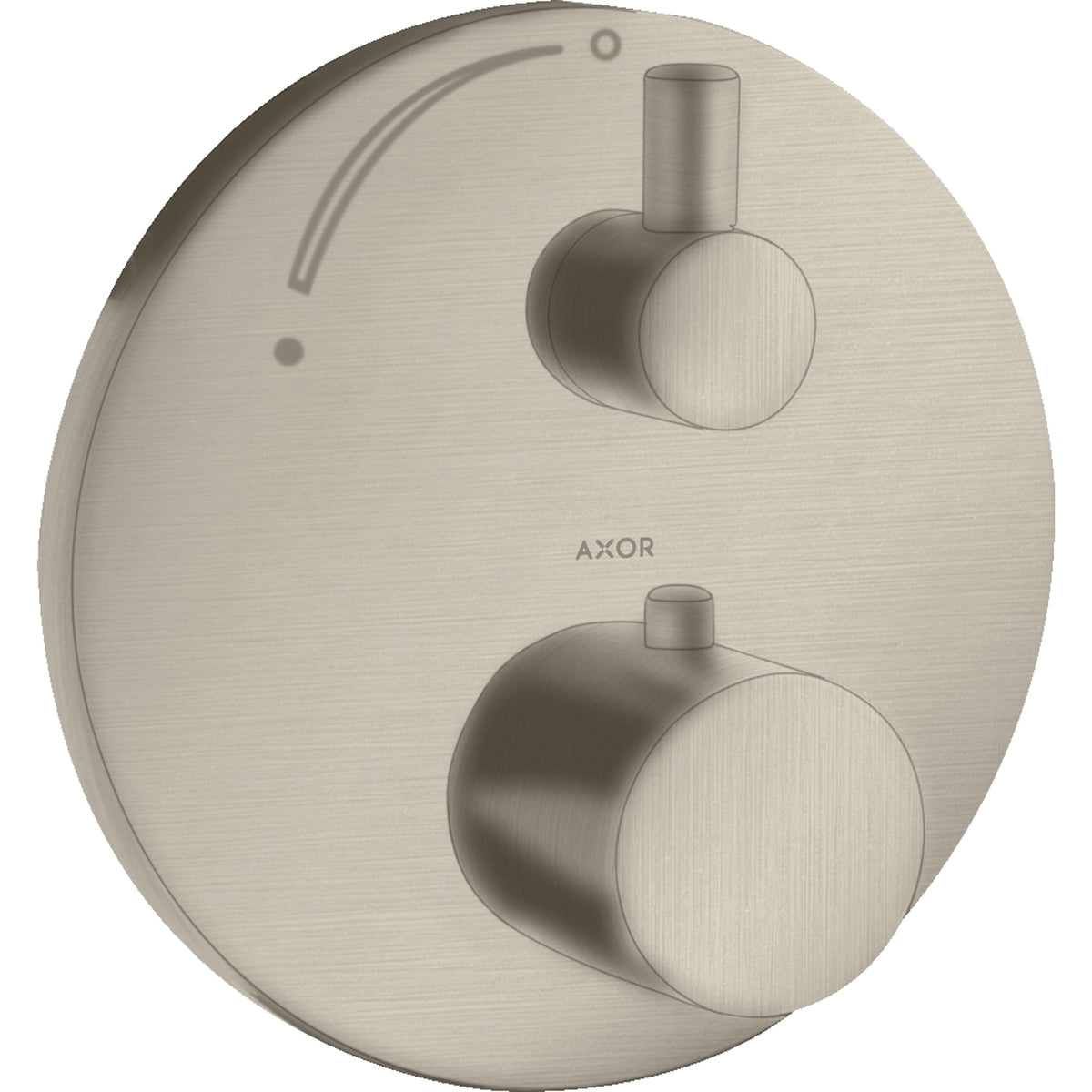כיסוי חיצוני לתרמוסטט ברז ניתוק 3 דרך AXOR Uno Thermostat for concealed installation with shut-off valve