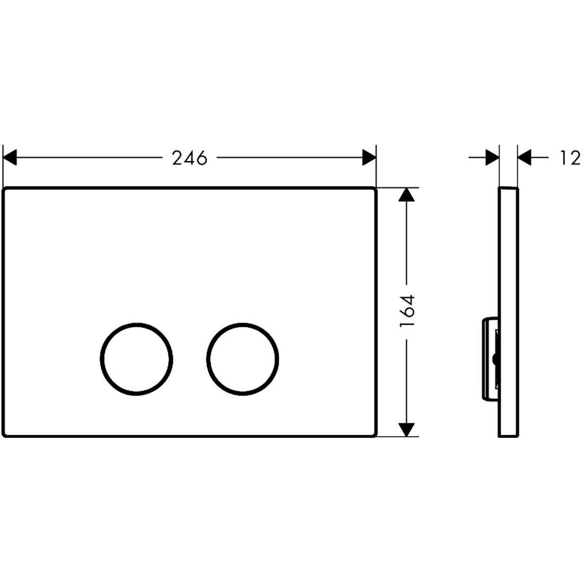 FlushPlate AX for Geberit SigmaAXOR FlushPlate Flush plate for Geberit Sigma