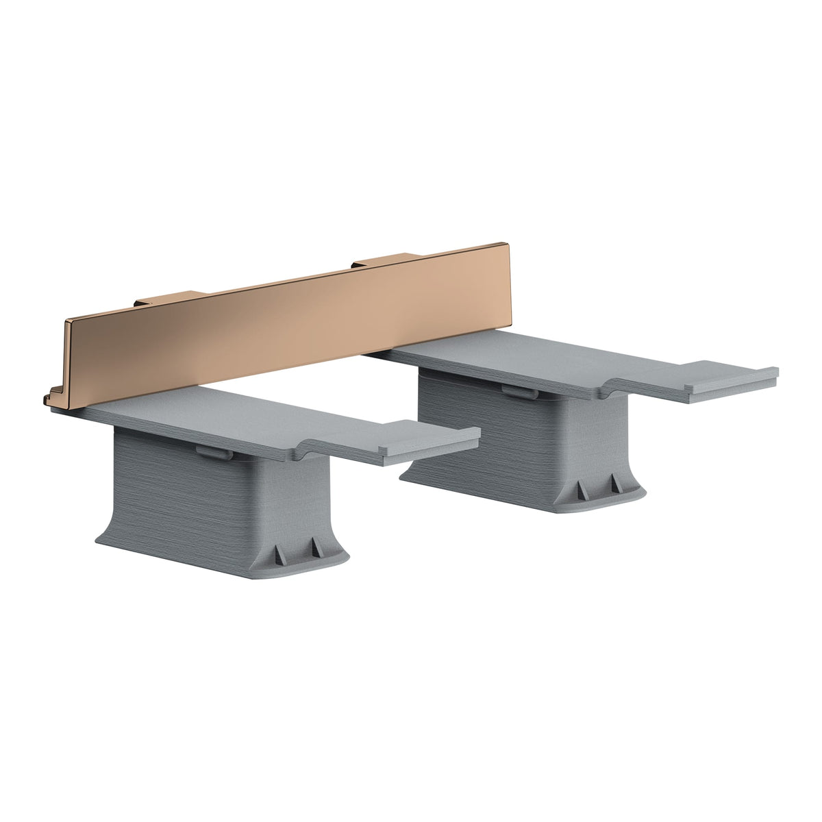 סט מתאמים להתקנת אביזרים על מסילה אקסור AXOR Universal Softsquare Adapter set