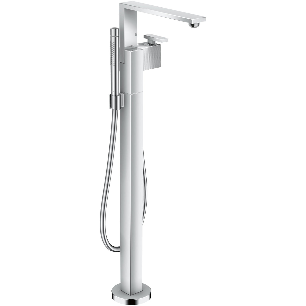 ברז אמבטיה עומד עם מזלף יד אקסור AXOR Edge Single lever bath mixer floor-standing - diamond cut