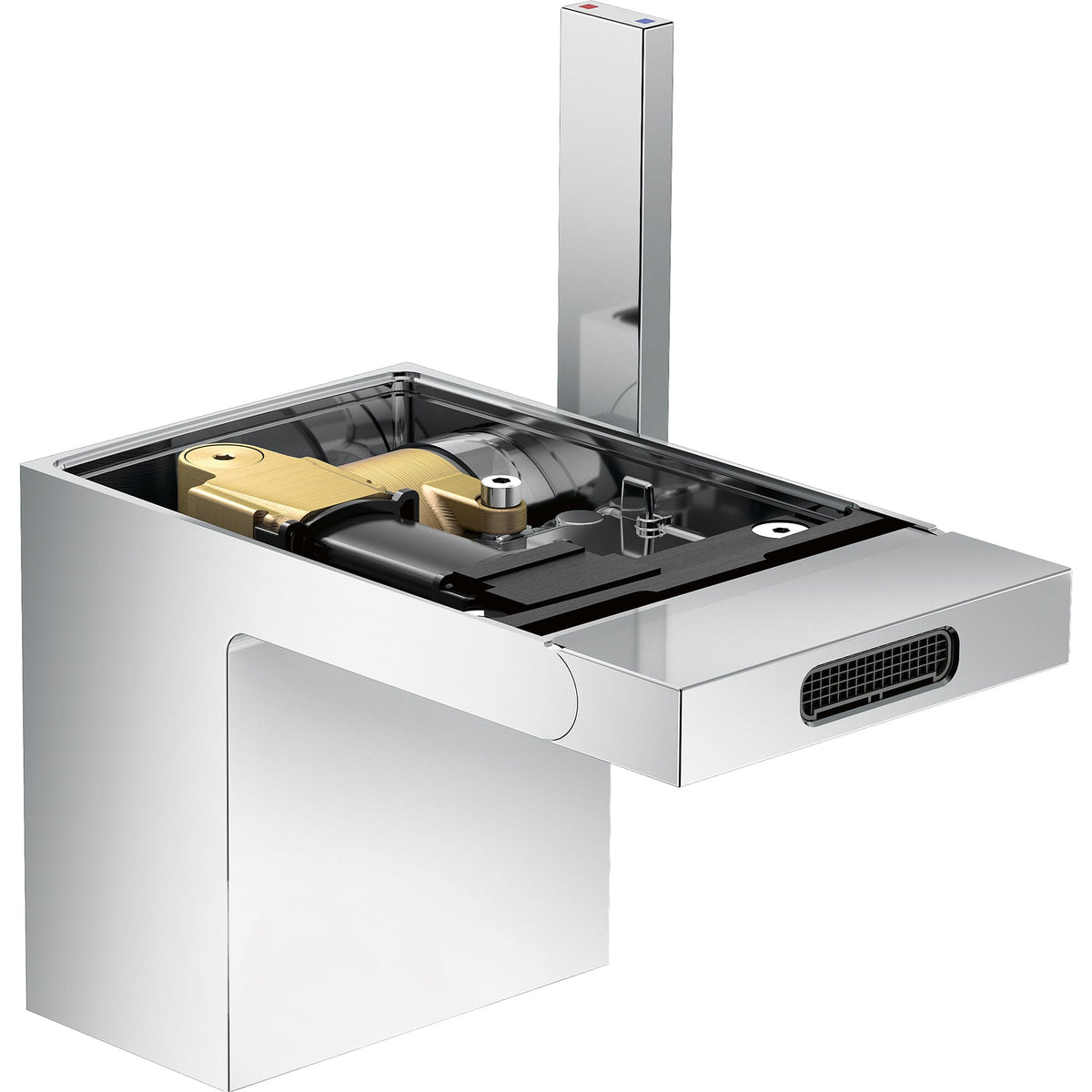 ברז בידה עם מערכת ניקוז פתיחה בלחיצה אקסור AXOR MyEdition Single lever bidet mixer with push-open waste set without plate