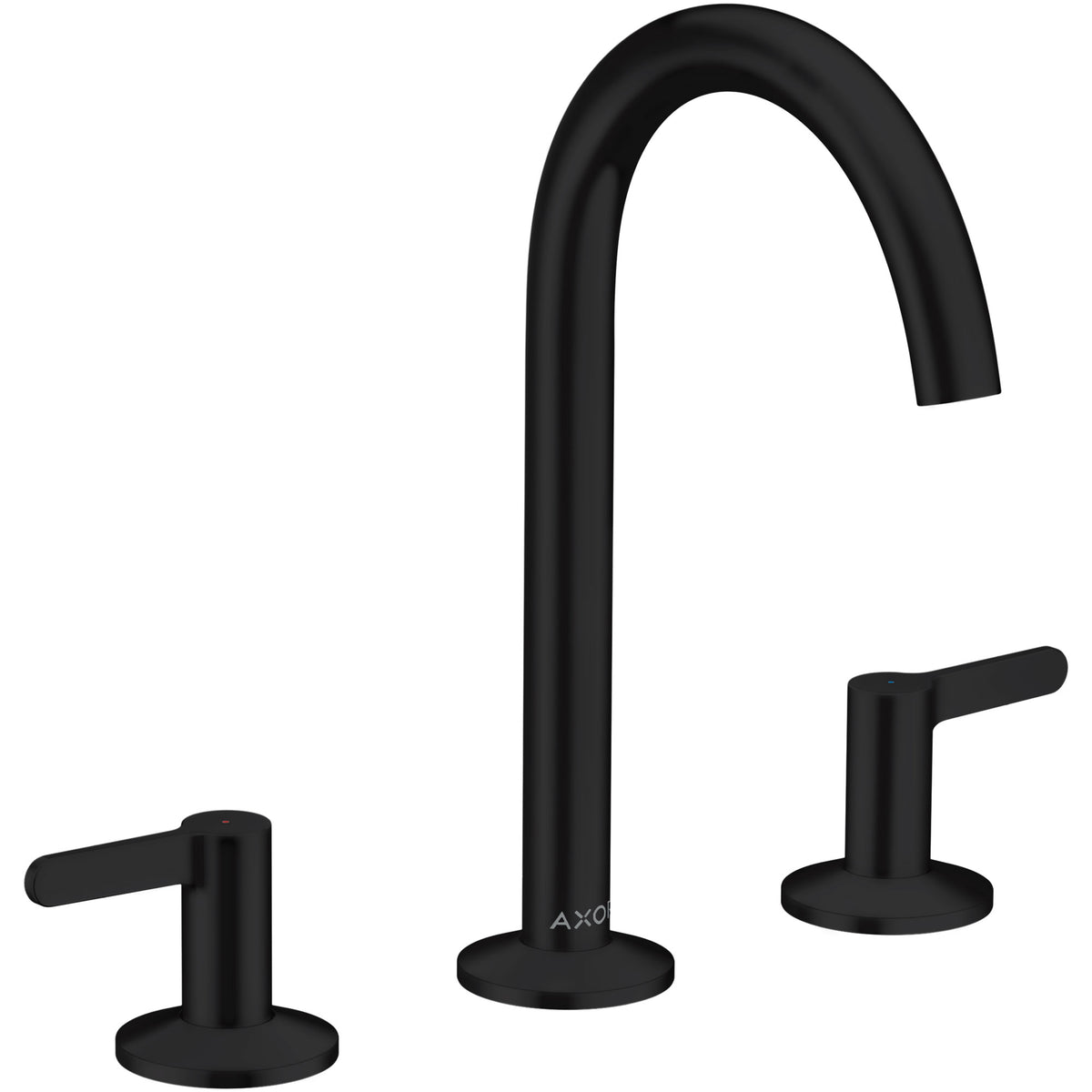 ברז כיור 3 חורים עם ידיות מנוף ומערכת ניקוז פתיחה בלחיצה אקסור AXOR One 3-hole basin mixer 170 with lever handles and push-open waste set