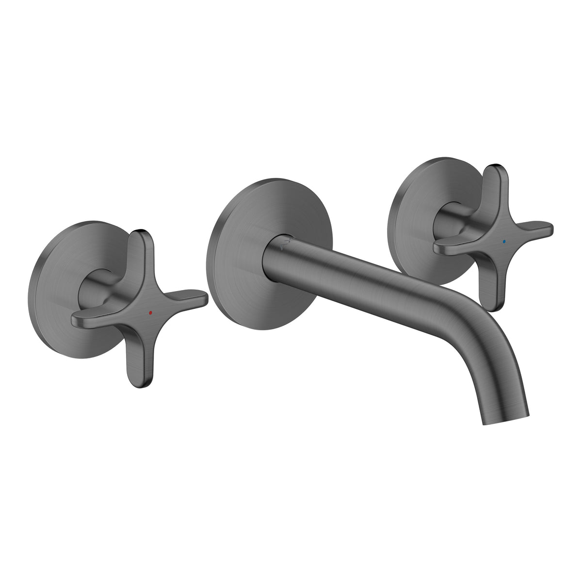 0AXOR One 3-hole basin mixer for concealed installation wall-mounted with spout 160 mm and cross handles