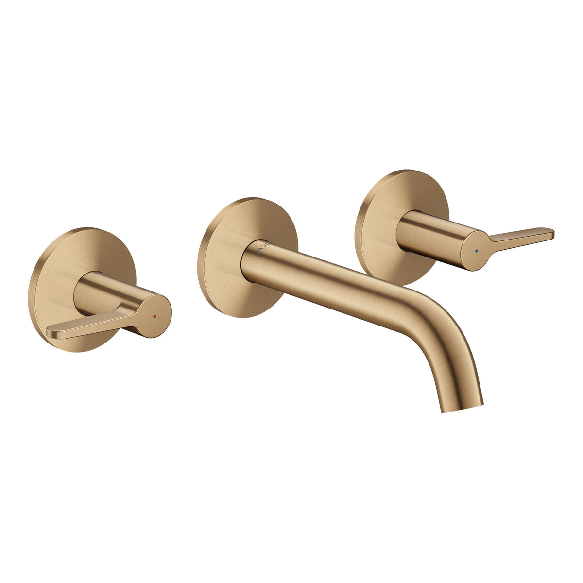 0AXOR One 3-hole basin mixer for concealed installation wall-mounted with spout 160 mm and lever handles