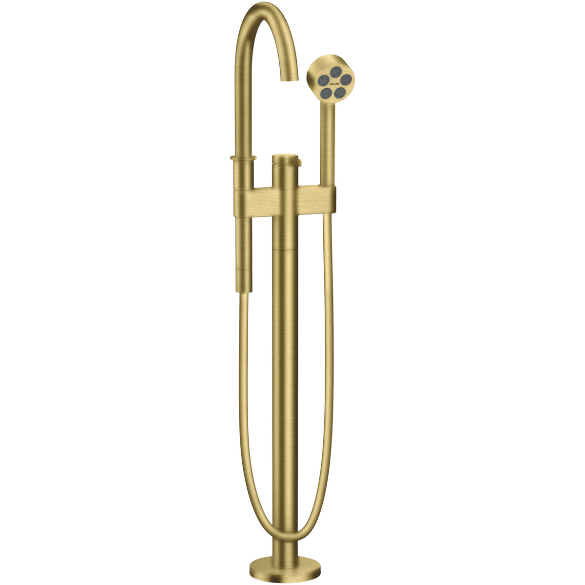 ברז רצפתי לאמבטיה עם מזלף יד אקסור  AXOR One Single lever bath mixer floor-standing