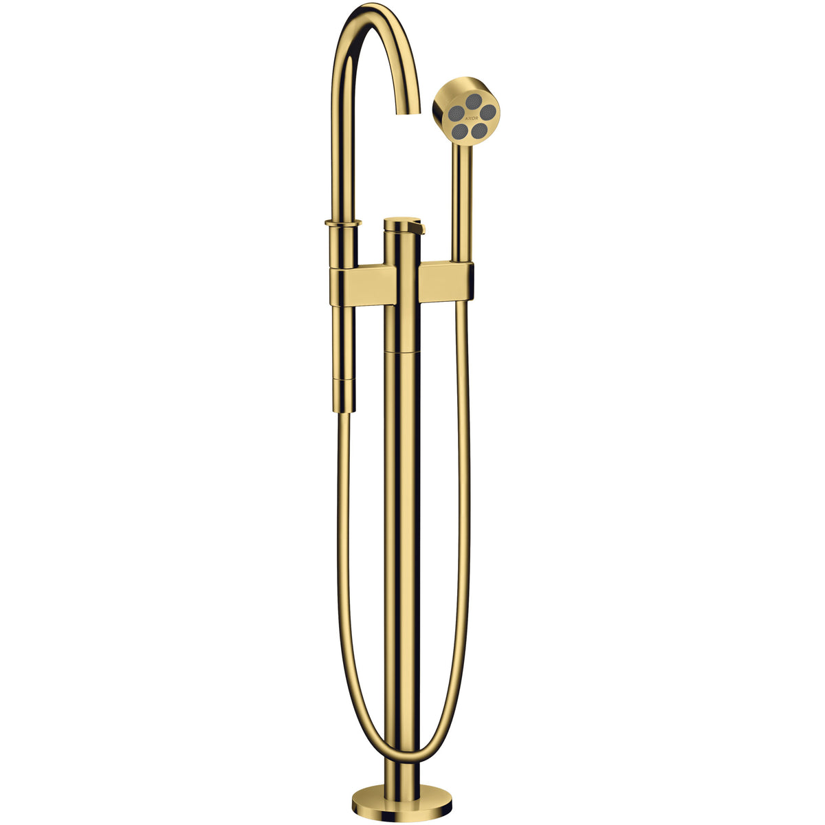 ברז רצפתי לאמבטיה עם מזלף יד אקסור  AXOR One Single lever bath mixer floor-standing