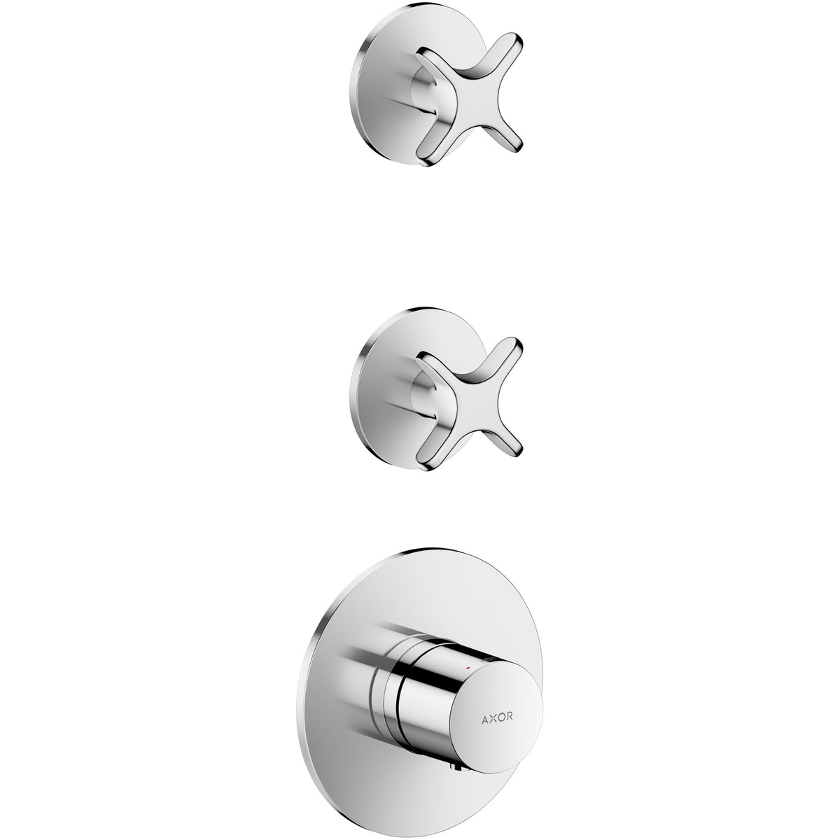 AXOR One Thermostatic module for concealed installation for 2 functions with cross handle
