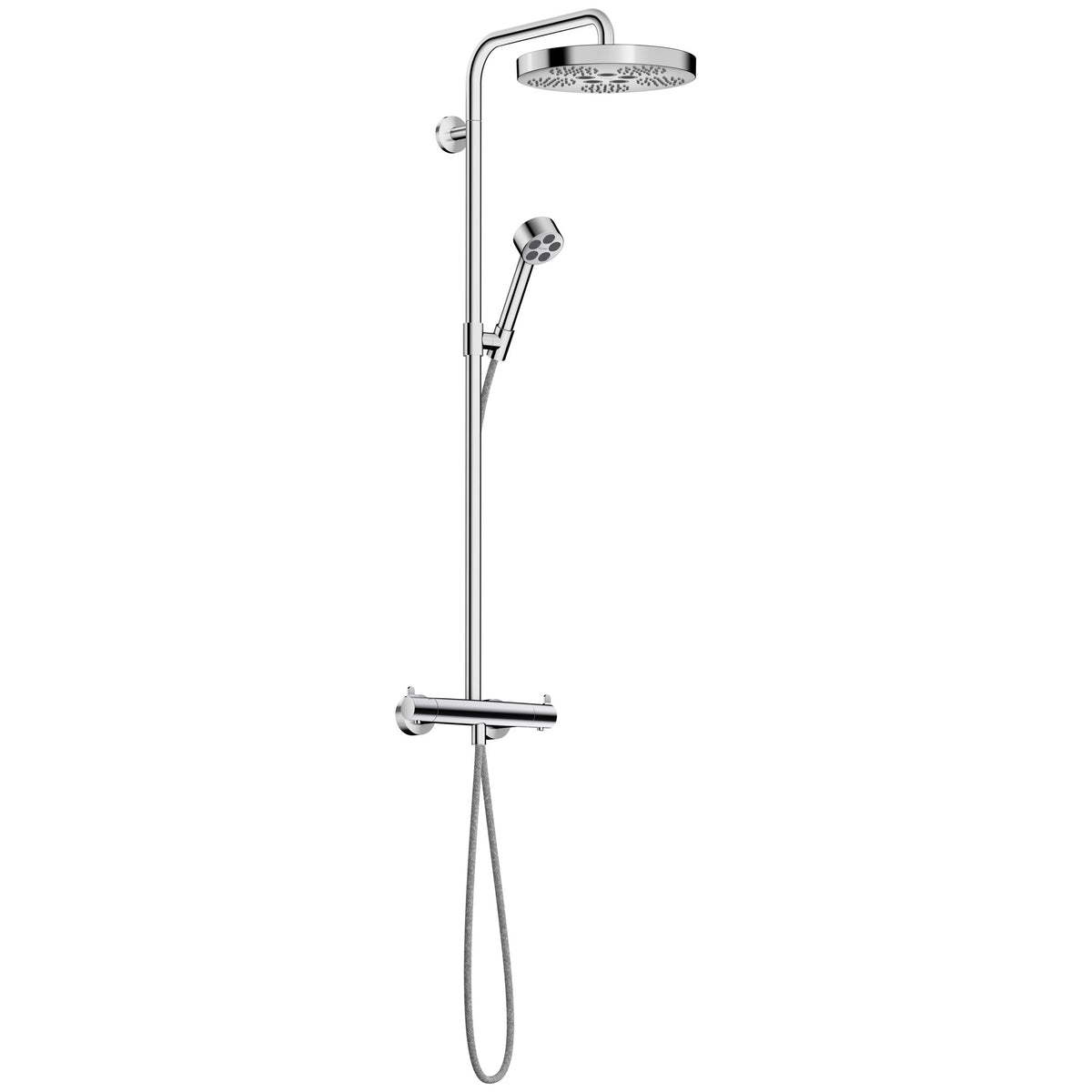 מערכת מקלחת משולבת עם תרמוסטט  AXOR One Showerpipe with thermostat and overhead shower 280 1jet