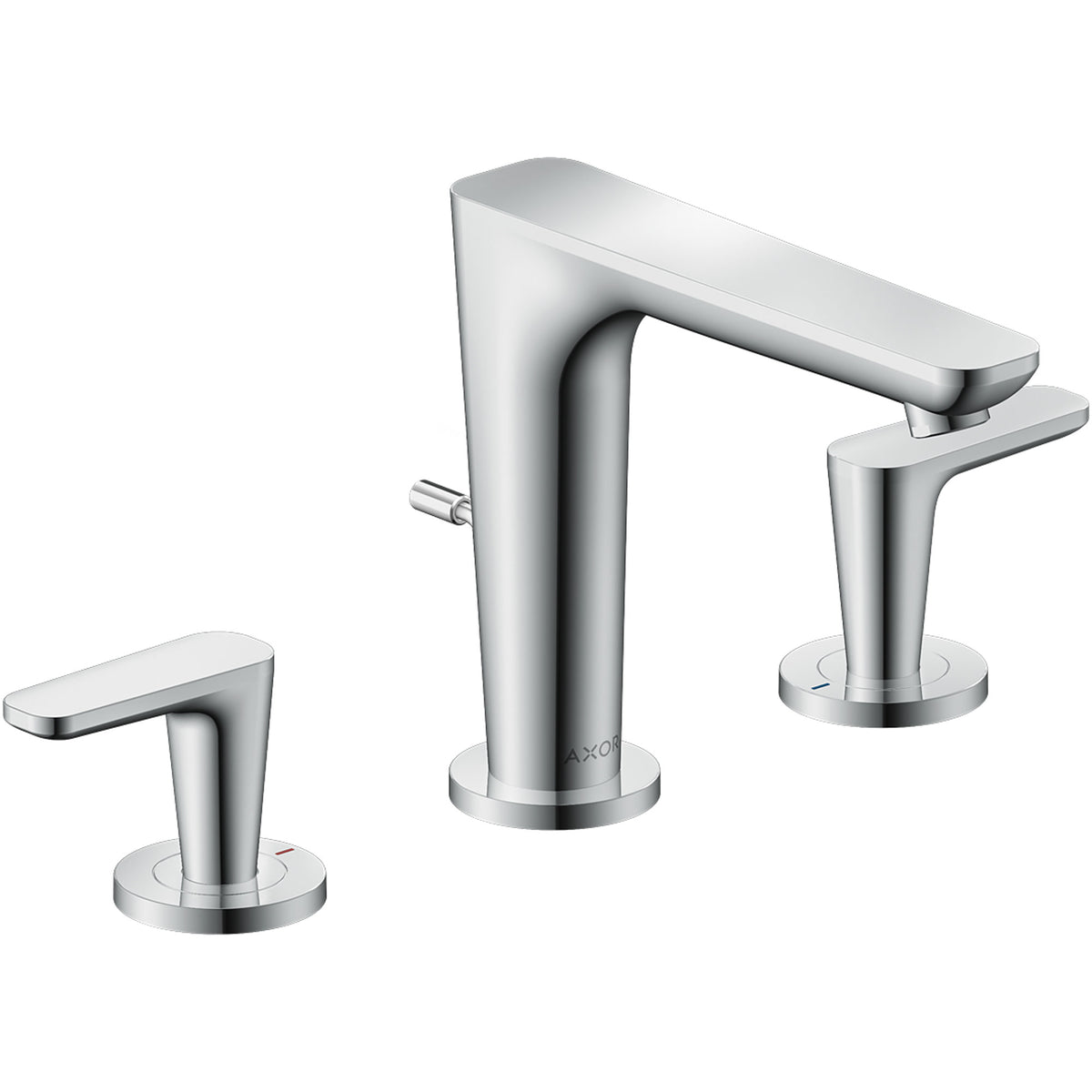ברז כיור 3 חורים עם מערכת ניקוז אקסור AXOR Citterio C 3-hole basin mixer 125 with pop-up waste set