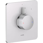 אינטרפוץ 3 דרך AXOR Citterio C Porter unit 120/120 softsquare with baton hand shower 2jet and textile shower hoseAXOR Citterio C Mixer for concealed installation for 1 function - cubic cut
