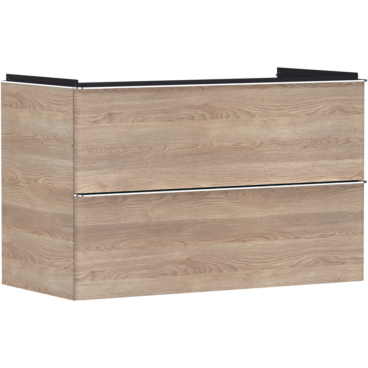 Xelu Q Vanity unit Natural Oak 980/475 with 2 drawers for wash basin