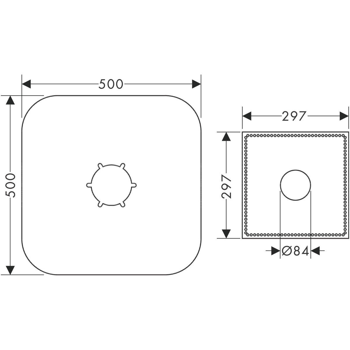 יריעת איטום לחלק פנימי לברז מהרצפה Sealing foil for basic set bath mixer floor-standing