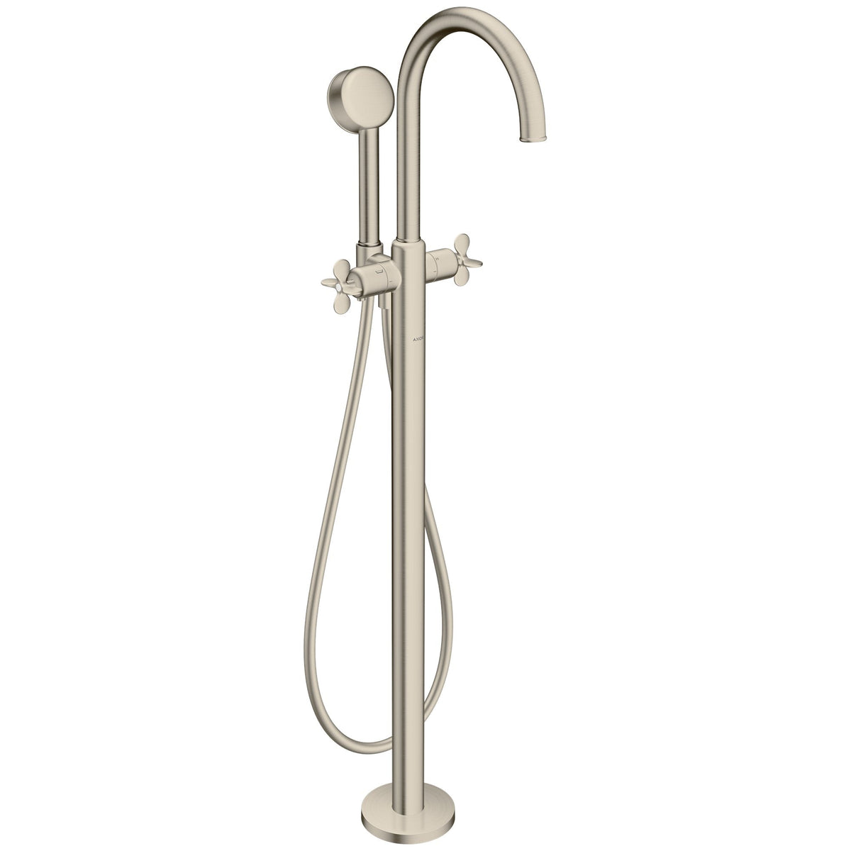 AXOR-Archivio-2-handle-bath-mixer-floor-standing-with-cross-handles-Brushed-Nickel-34040820