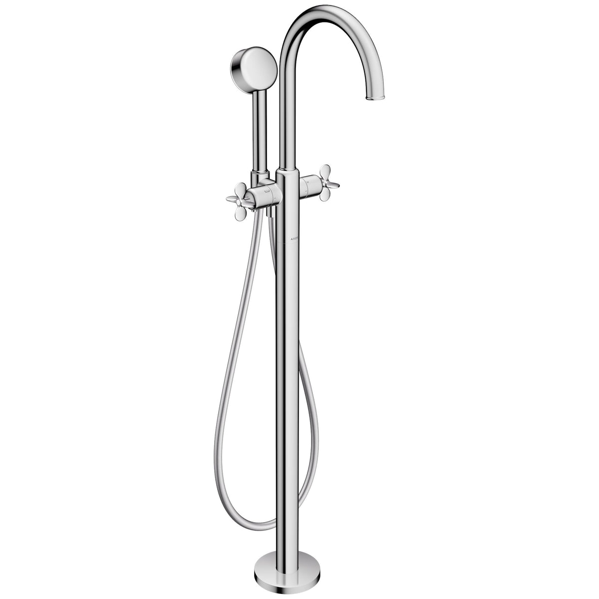 AXOR-Archivio-2-handle-bath-mixer-floor-standing-with-cross-handles-Chrome-34040000