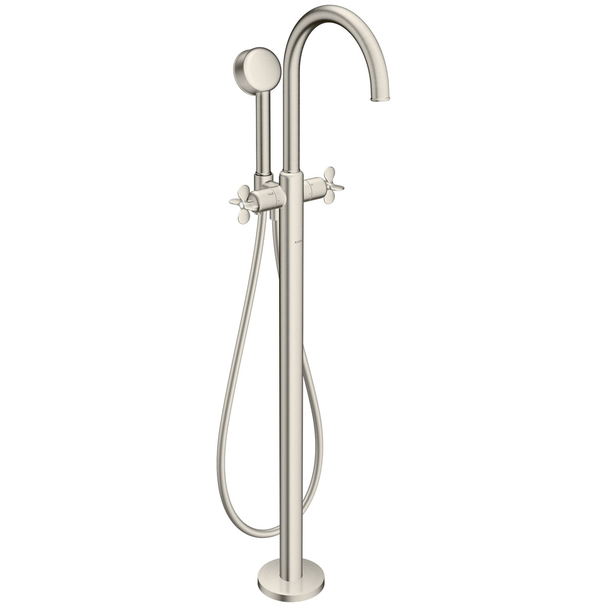 AXOR-Archivio-2-handle-bath-mixer-floor-standing-with-cross-handles-Stainless-Steel-Optic-34040800