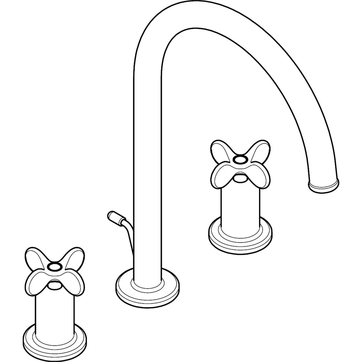 AXOR-Archivio-3-hole-basin-mixer-190-with-cross-handles-and-pop-up-waste-set-34027-technical-03