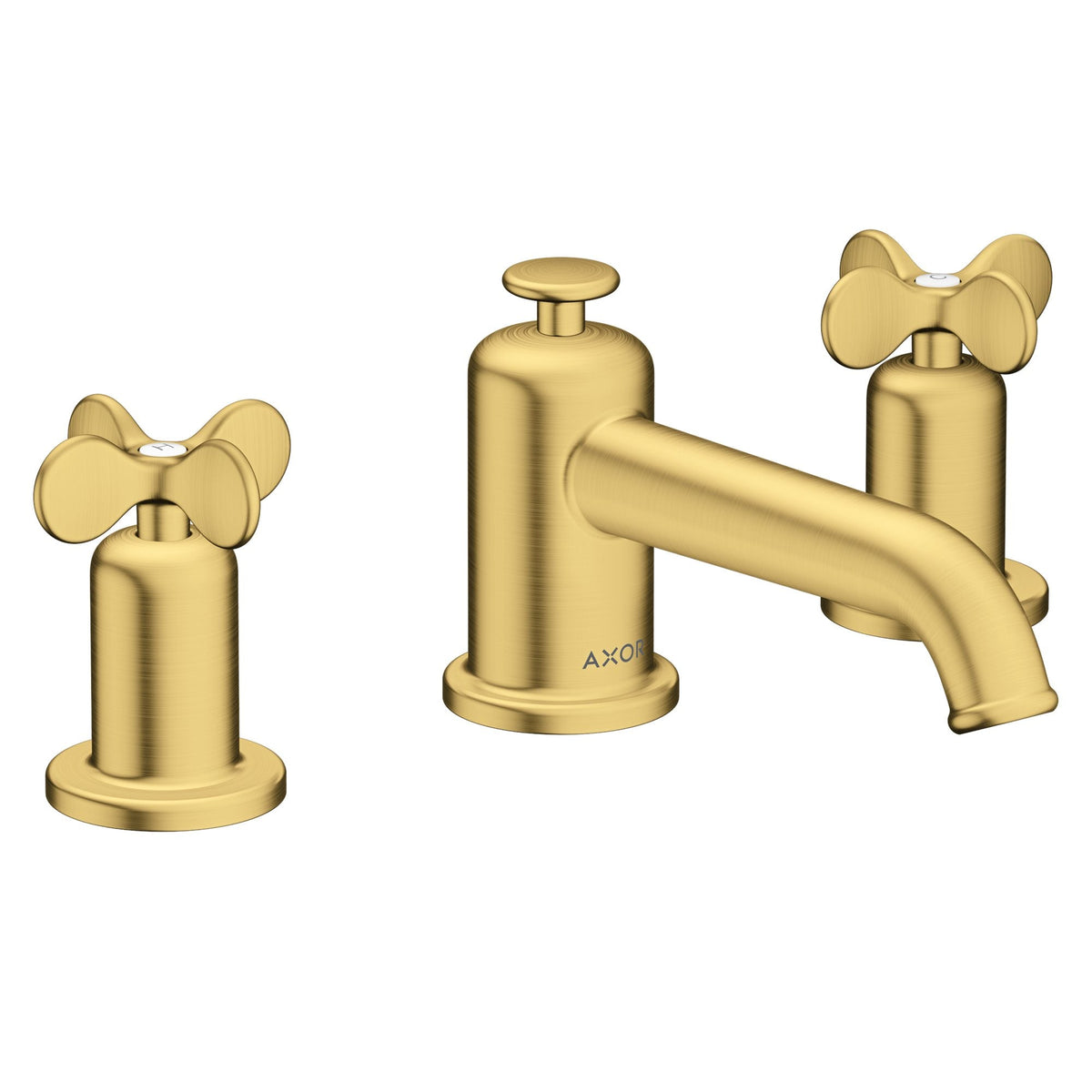 AXOR-Archivio-3-hole-basin-mixer-30-with-cross-handles-and-pop-up-waste-set-Brushed-Gold-Optic-34024250