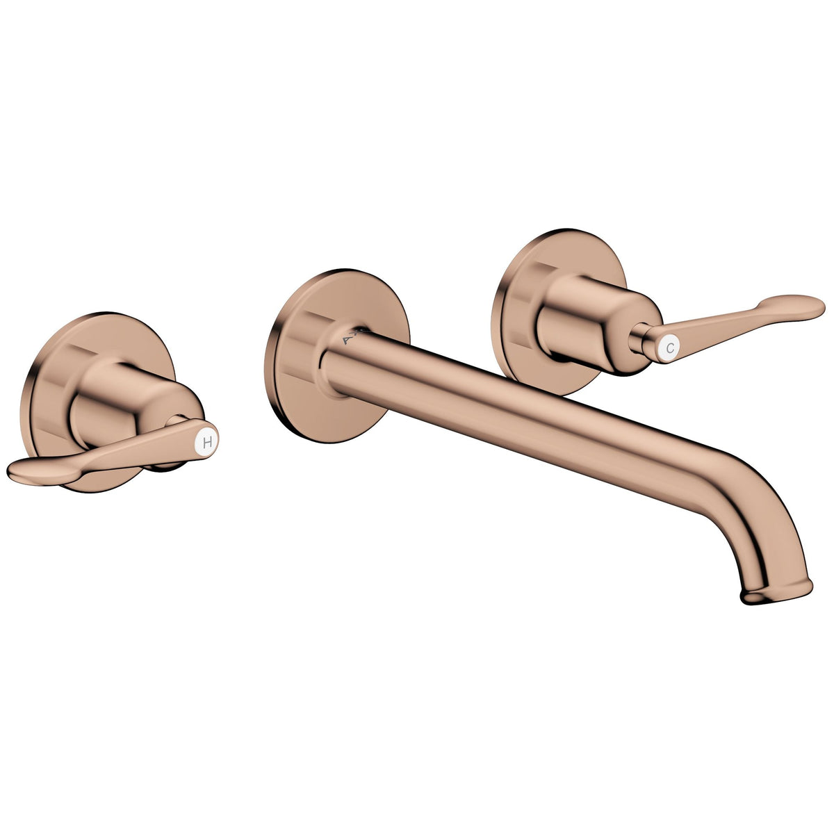 AXOR-Archivio-3-hole-bath-mixer-for-concealed-installation-wall-mounted-with-lever-handles-Polished-Red-Gold-34047300