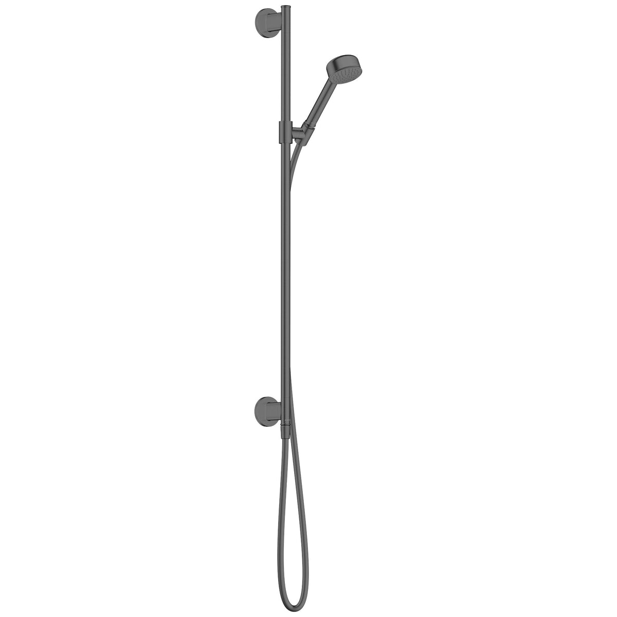 AXOR-Archivio-Shower-set-85-1jet-EcoSmart-with-wall-connection-Brushed-Black-Chrome-34064340