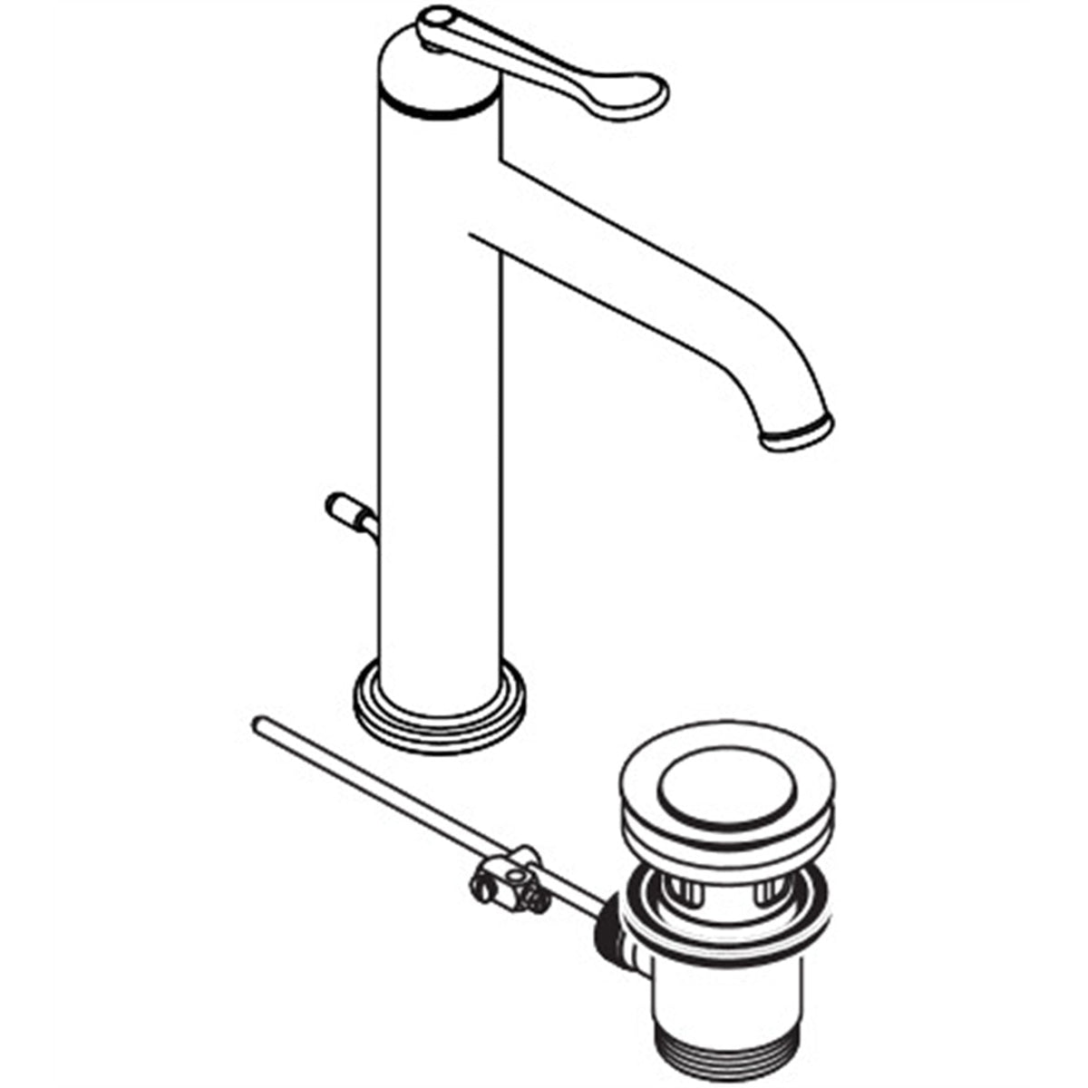 AXOR-Archivio-Single-lever-basin-mixer-170-CoolStart-with-pop-up-waste-set-34007-technical-02