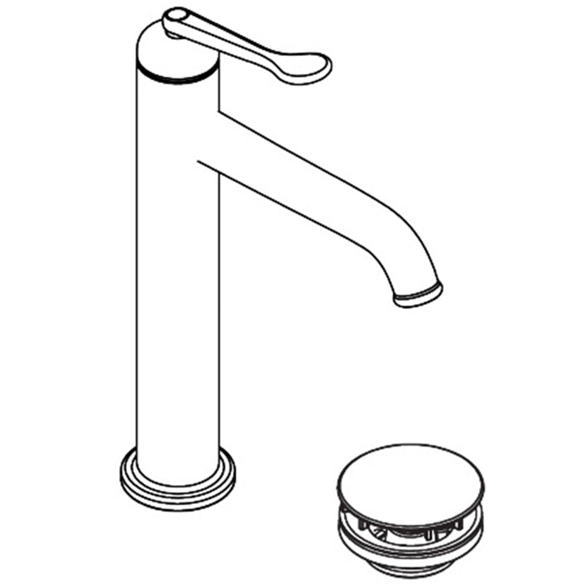 AXOR-Archivio-Single-lever-basin-mixer-170-CoolStart-with-waste-set-34008-technical-02