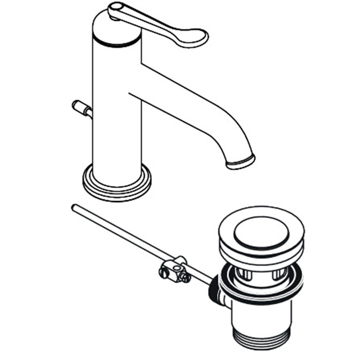 AXOR-Archivio-Single-lever-basin-mixer-90-CoolStart-with-pop-up-waste-set-34002-technical-02