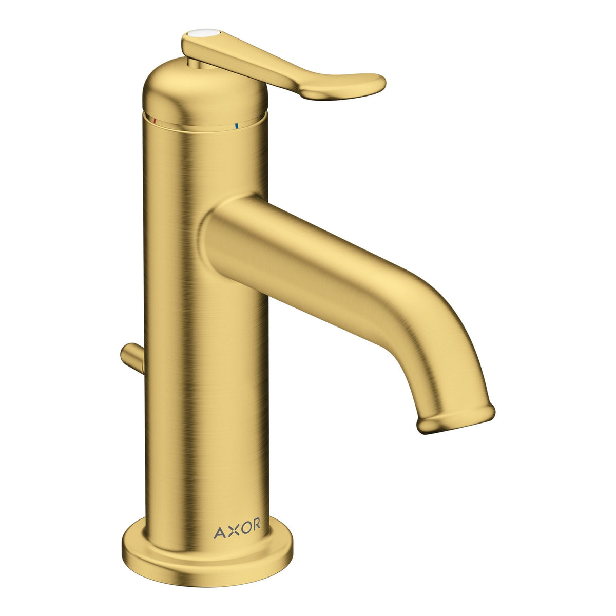 AXOR-Archivio-Single-lever-basin-mixer-90-CoolStart-with-pop-up-waste-set-Brushed-Gold-Optic-34002250