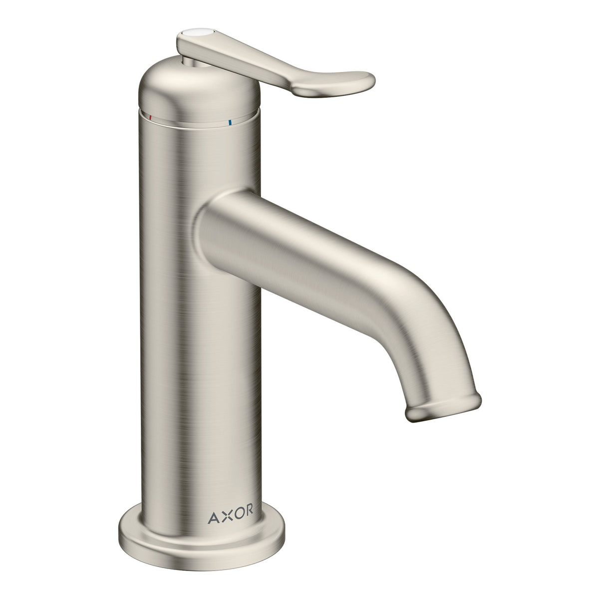 AXOR-Archivio-Single-lever-basin-mixer-90-CoolStart-with-waste-set-Stainless-Steel-Optic-34005800
