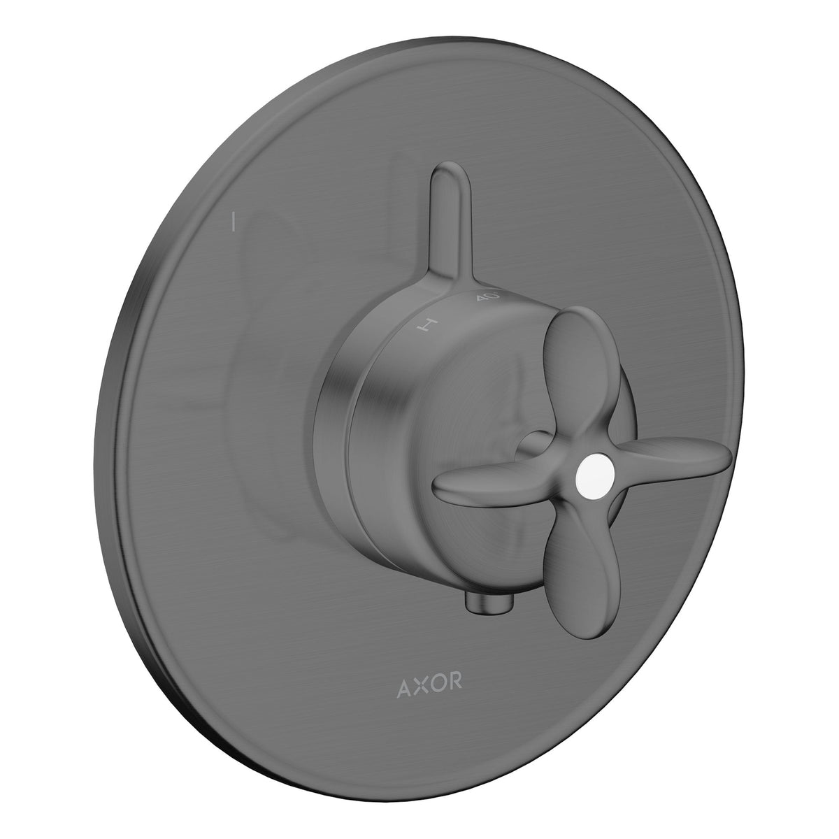 AXOR-Archivio-Thermostat-for-concealed-installation-for-1-function-with-cross-handle-Brushed-Black-Chrome-34049340
