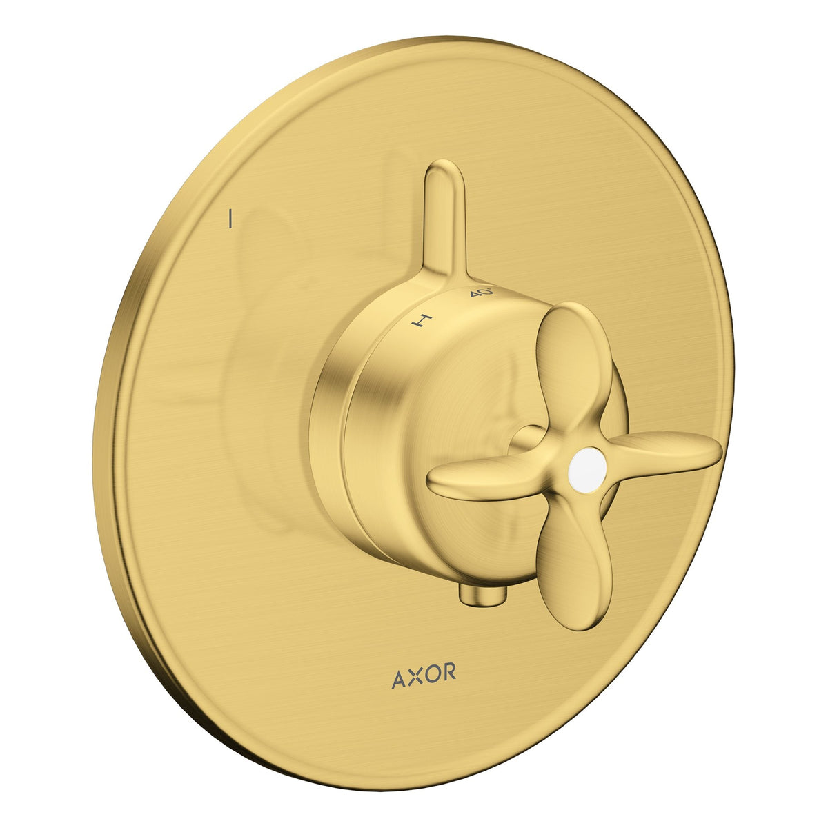 AXOR-Archivio-Thermostat-for-concealed-installation-for-1-function-with-cross-handle-Brushed-Gold-Optic-34049250