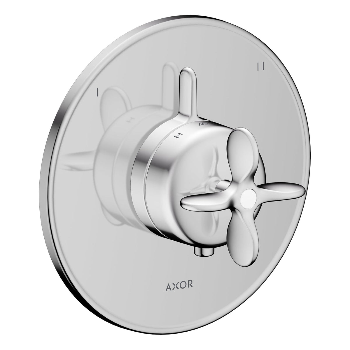 AXOR-Archivio-Thermostat-for-concealed-installation-for-2-functions-with-cross-handle-Chrome-34050000