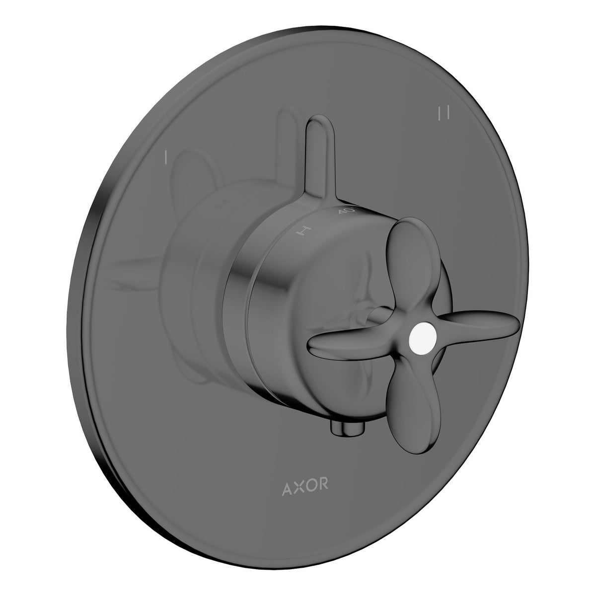 AXOR-Archivio-Thermostat-for-concealed-installation-for-2-functions-with-cross-handle-Polished-Black-Chrome-34050330