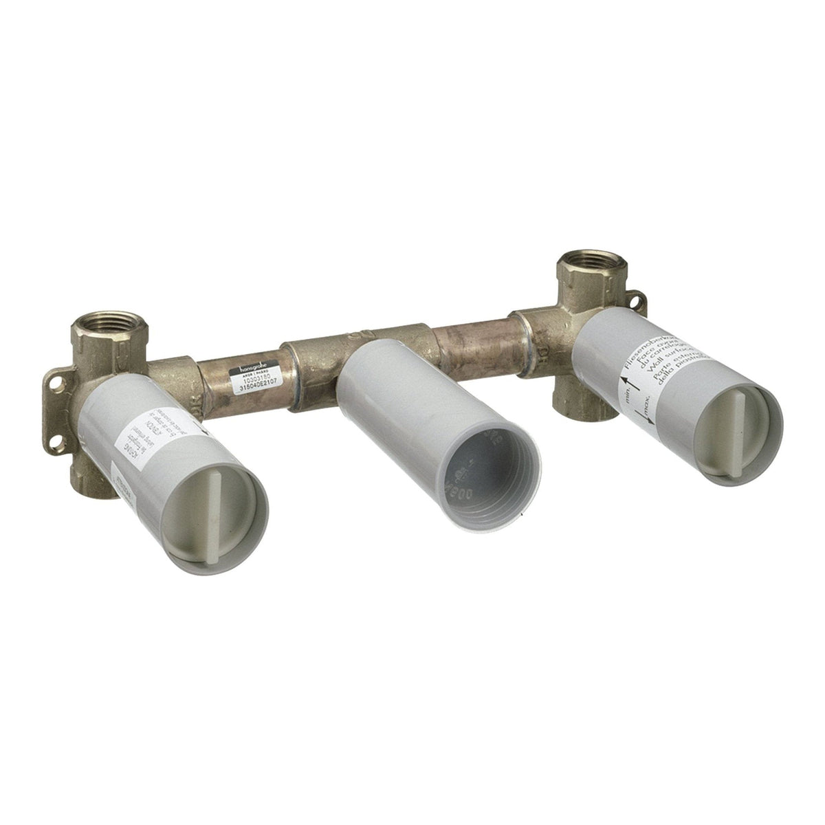 AXOR Basic set for 3 hole basin mixer for concealed installation wall mounted 10303180