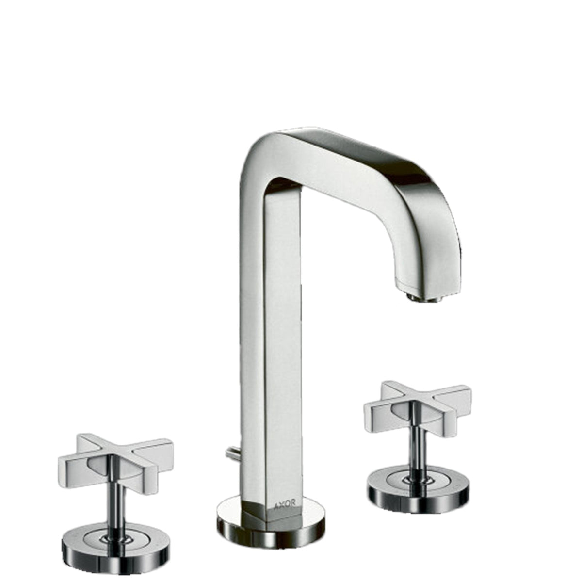 AXOR-Citterio-3-hole-basin-mixer-170-with-spout-140-mm-cross-handles-escutcheons-and-pop-up-waste-set-Chrome-39133000
