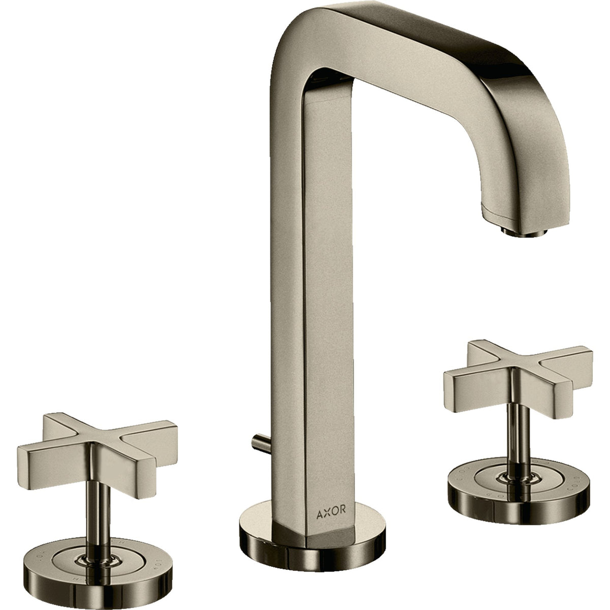 AXOR-Citterio-3-hole-basin-mixer-170-with-spout-140-mm-cross-handles-escutcheons-and-pop-up-waste-set-Polished-Nickel-39133830