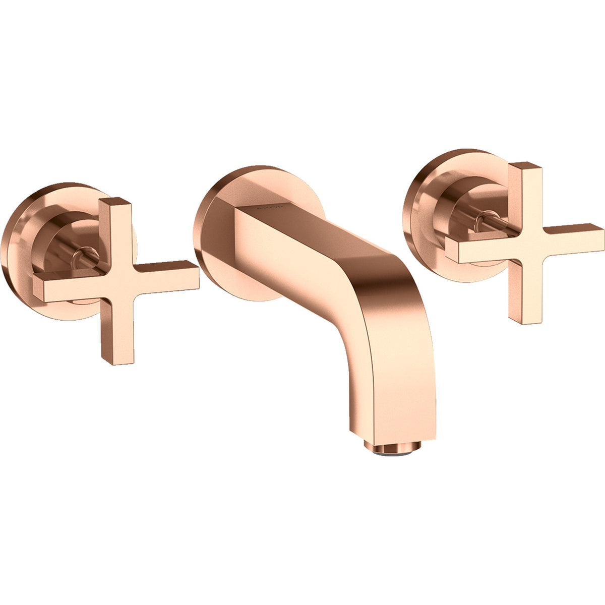 AXOR-Citterio-3-hole-basin-mixer-for-concealed-installation-wall-mounted-with-spout-162-mm-cross-handles-and-escutcheons-Polished-Red-Gold-39313300