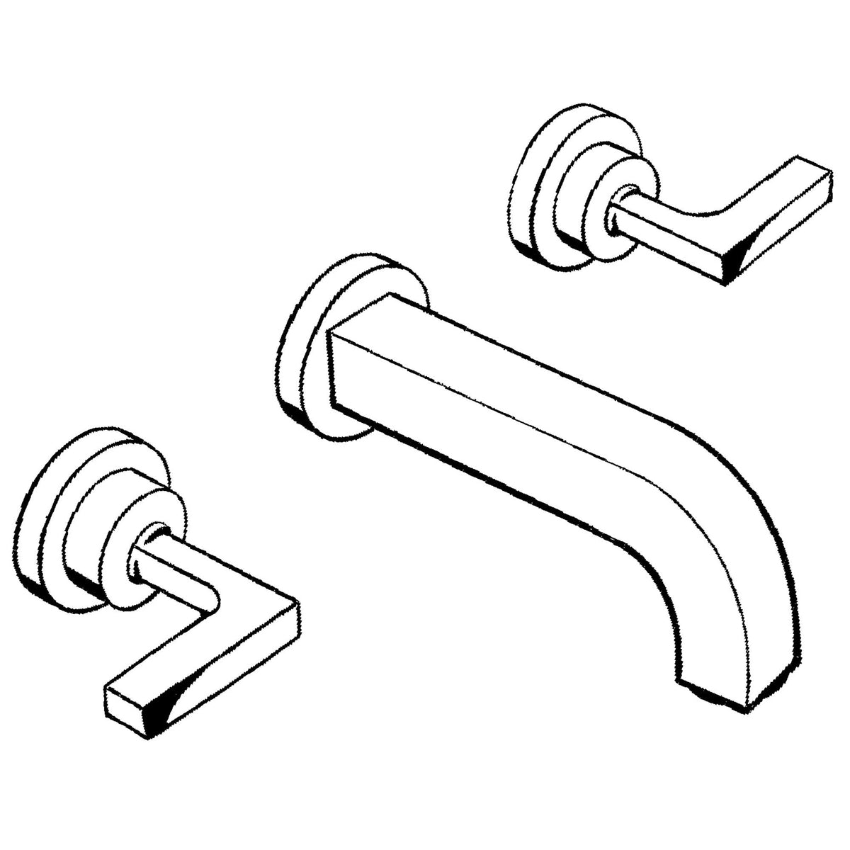 AXOR-Citterio-3-hole-basin-mixer-for-concealed-installation-wall-mounted-with-spout-162-mm-lever-handles-and-escutcheons-39315-technical-03