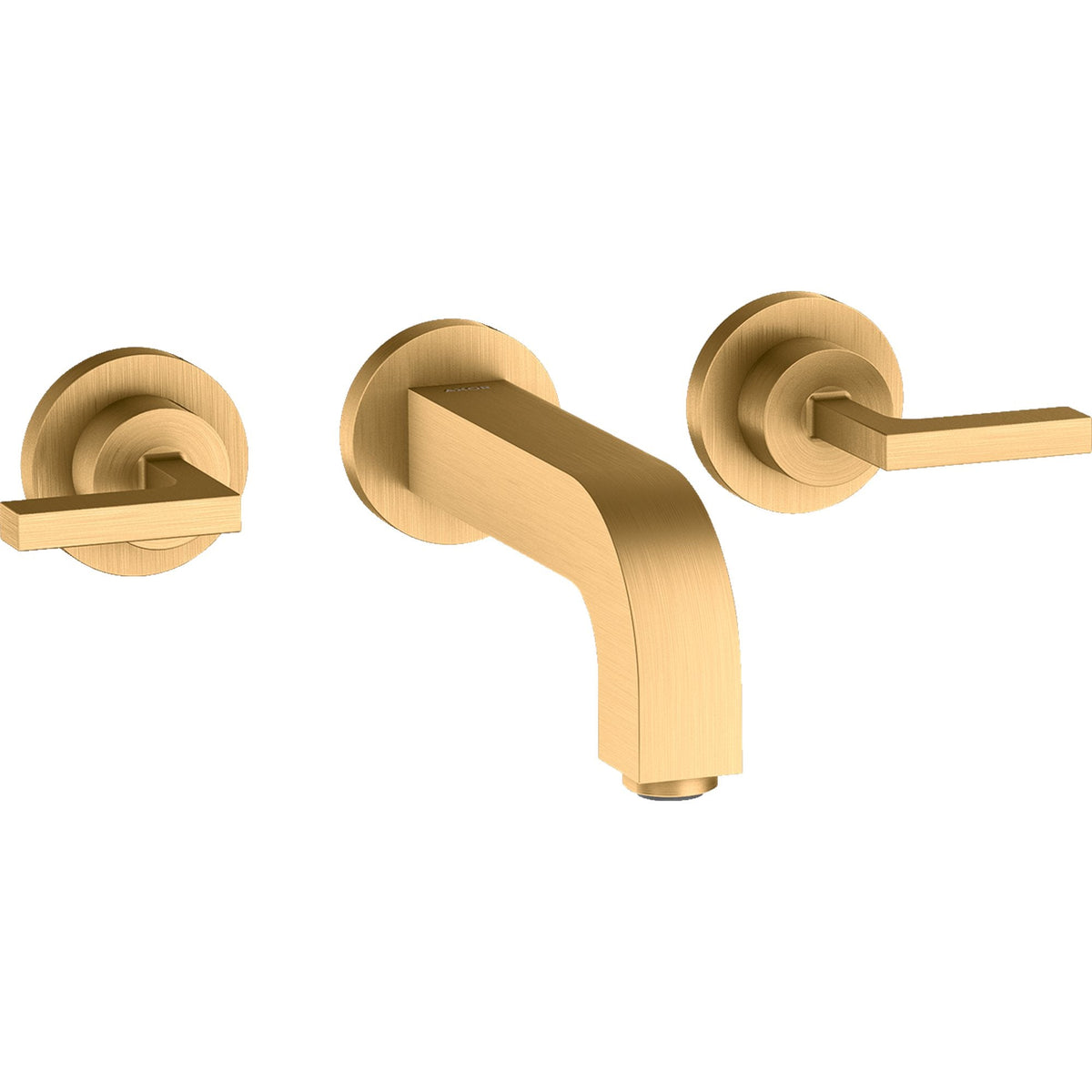AXOR-Citterio-3-hole-basin-mixer-for-concealed-installation-wall-mounted-with-spout-162-mm-lever-handles-and-escutcheons-Brushed-Brass-39315950
